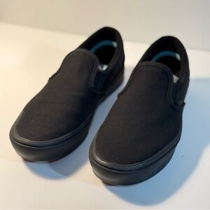 Vans Men's 8.5 Classic Cushioned Black Skate Slip-On Loafers BRAND NEW Women 10
